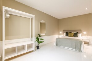 Main view of one of the bedrooms with a double bed 