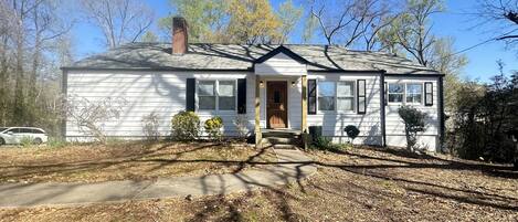 Your house is on a corner lot, in walking distance to the BEST of Roswell, GA