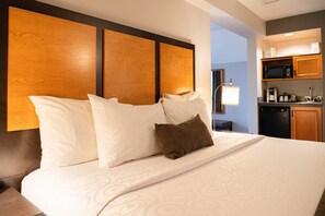 Drift to sleep in the comfortable King bed after a wonderful day outside.
