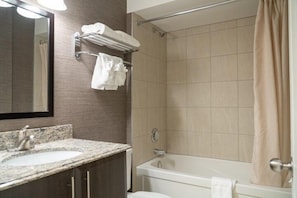Get ready for your day in the bathroom.