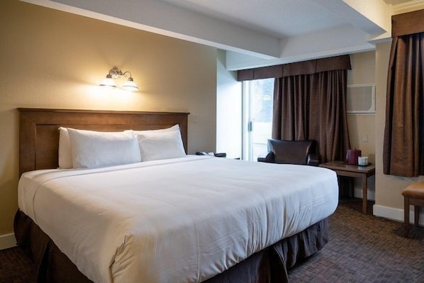 Drift to sleep in a comfortable bed after a wonderful day outside.