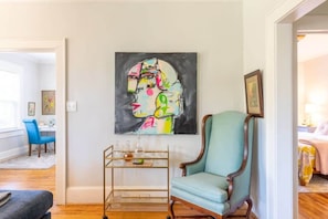 Quiet nook with mini liquor table