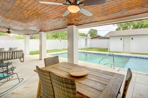 Covered Patio | Dining Area | Private Pool