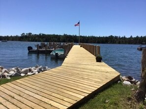 Main dock at Les Cheneaux Landing