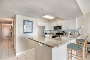 Indoors, Kitchen, Floor, Kitchen Island, Microwave