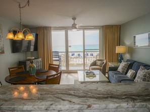 Furniture, Table, Indoors, Living Room, Ceiling Fan