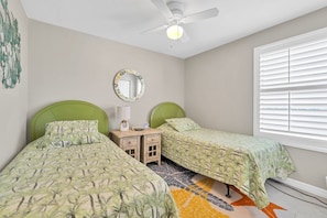 Bed, Bedroom, Furniture, Indoors, Ceiling Fan