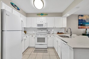 Indoors, Kitchen, Refrigerator, Microwave, Oven
