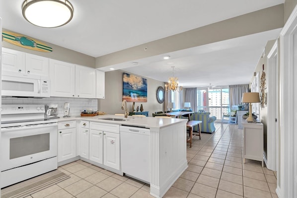 Indoors, Kitchen, Microwave, Oven, Lamp