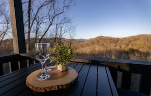 Enjoy a meal in the outdoor dining area.