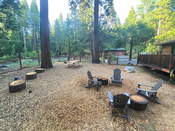 A perfectly dog friendly yard for family fun and relaxation.