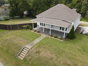 Aerial view of home.
