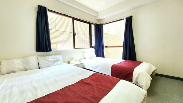 Double bed, single bed