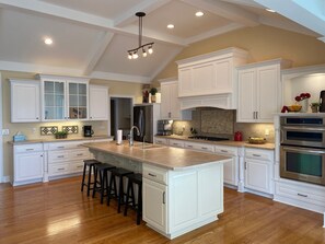 Fully stocked kitchen