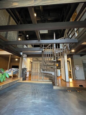 As soon as you enter the entrance, cheers will rise at the sight of the open atrium and spiral staircase.