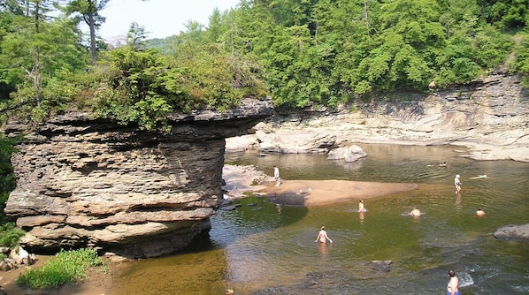 Swallow Falls State Park (swimming hole in the summer). 