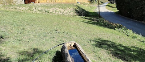 chalet et son terrain