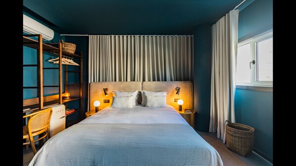 Extremely comfortable mattress and fluffy pillows for a restful sleep. Cozy linen included! #comfort #rest #airbnb