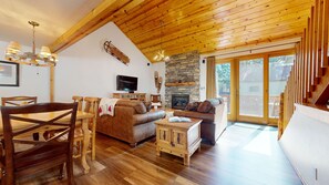 Indoors, Hardwood, Stained Wood, Furniture, Living Room