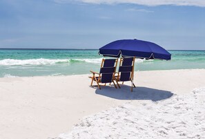 Seasonal Beach Chair setup included