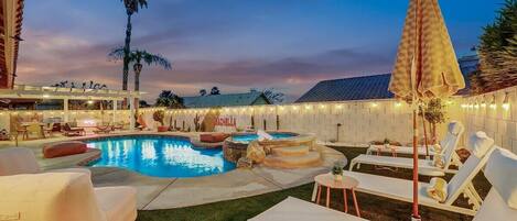 Enjoy the view on one of four lounge chairs. 