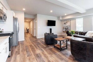 Plush leather seating throughout