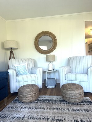 Swivel rockers in living room 