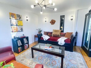 Living room facing East.