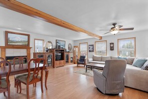 Ample seating in the living room