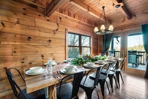 Gather around our custom table and enjoy creating those new memories together!
