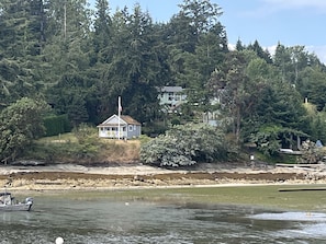 View of house from beach.  Cottage is not available for rent.