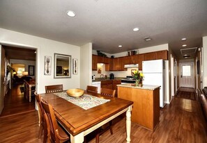 Dining and kitchen