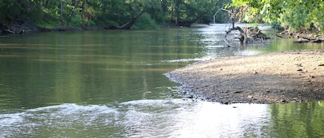 90 ft of Mohican riverfront on our property