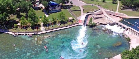 Comal River tube chute