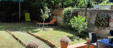 Il giardino privato dove potersi rilassare 