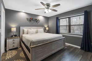 Bedroom with a King Bed, TV and En-Suite Bathroom