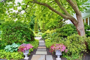 . . .  or use stepping stones to arrive.