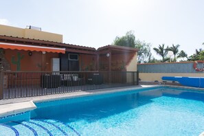 Private gated heated pool