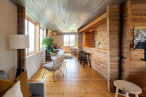 Space to spread out and watch the river.