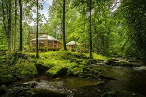 A yurt like no other: modern comforts in a mountain dreamscape.