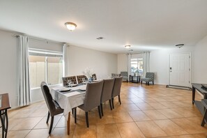 Entrance & Formal Dining Room | Free WiFi | Central A/C