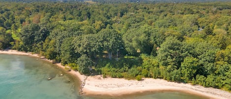 Large, sandy, private beach