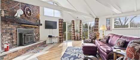 Living room with tons of natural light