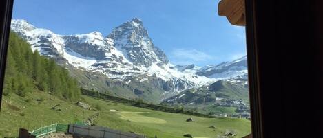 Blick von der Unterkunft