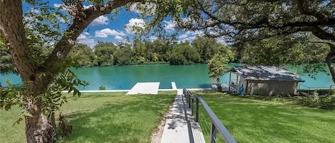 Pathway to river and dock