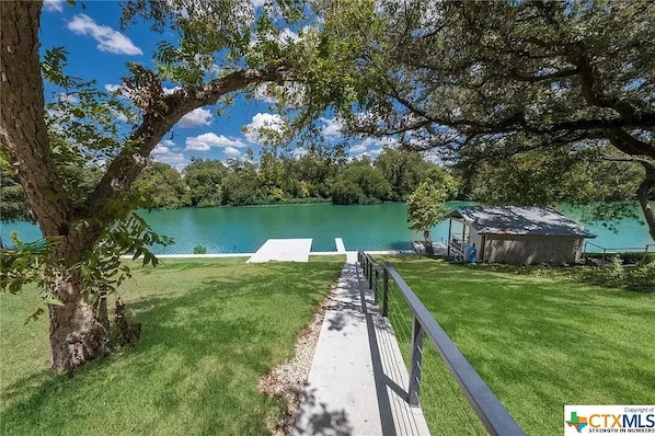 Pathway to river and dock