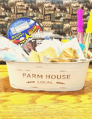 Complimentary smores kit for guests!