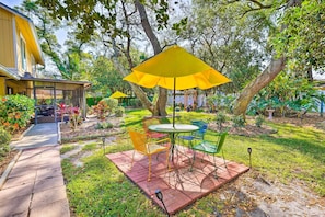 Backyard | Fire Pit | 3 Outdoor Dining Sets