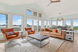 Living Room with Ocean Views on Third Level