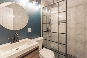 Bathroom with walk-in shower